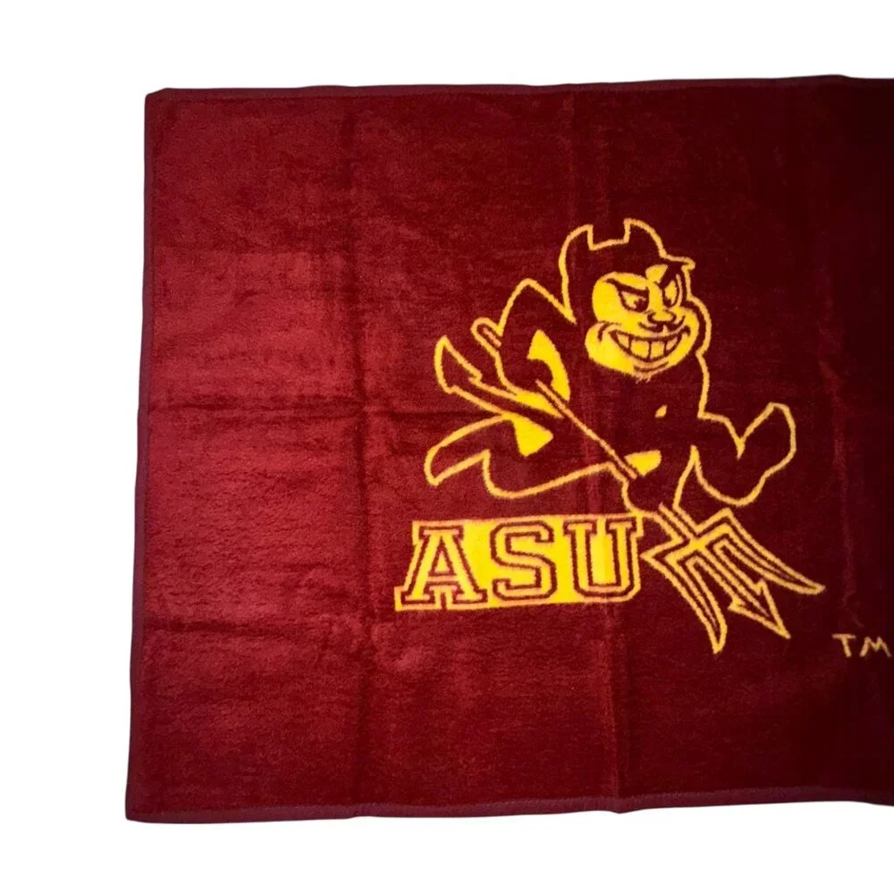 Biederlack Vtg Arizona State University Sun Devils Acrylic Throw Blanket 58x46